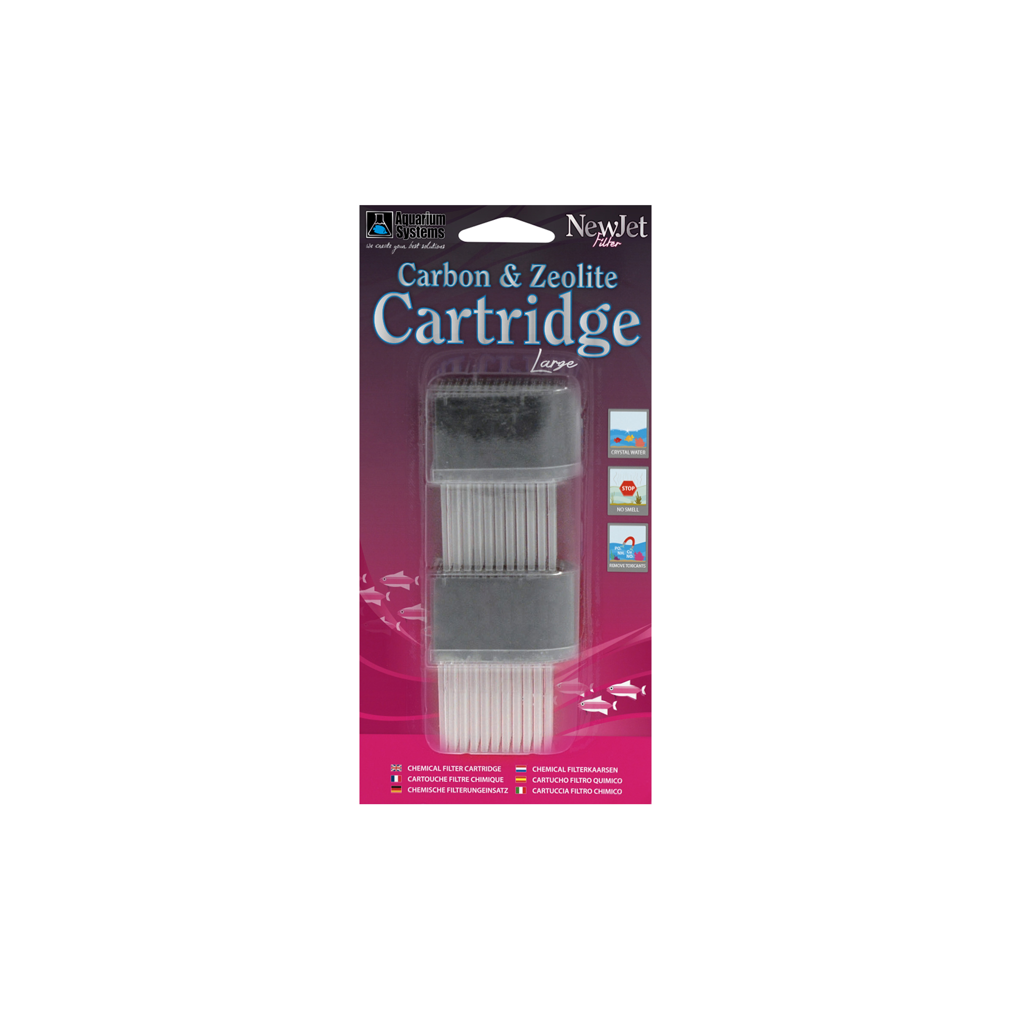 Cartouche charbon & zéolithe pour NewJet Filter
